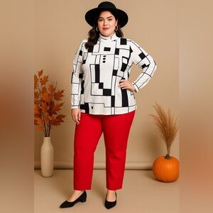 133. Fun and Bold Plus Size Outfit